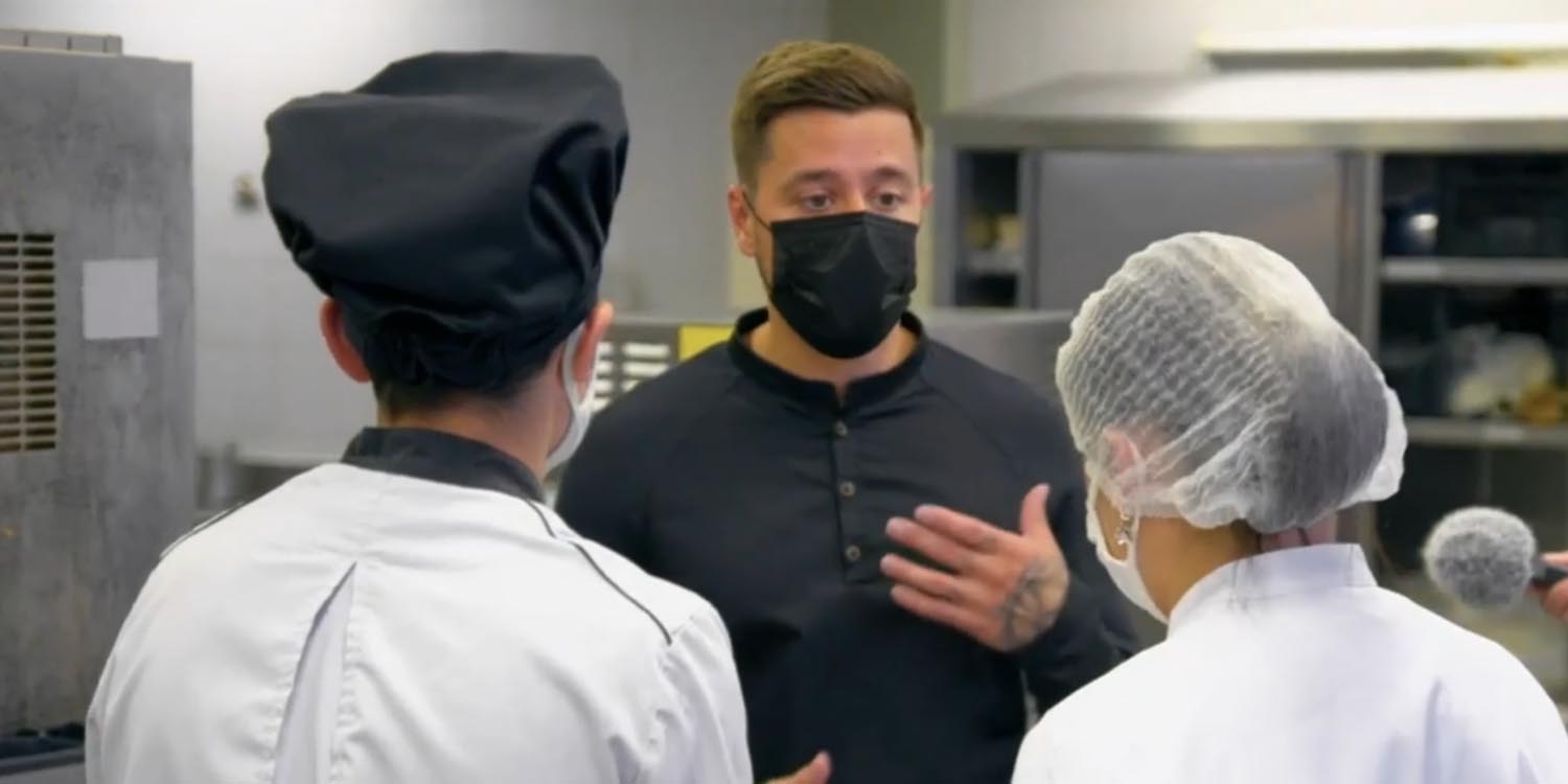 Florian Barbarot parrain des jeunes cuisiniers du lycée Jules Le Cesne - Le Havre